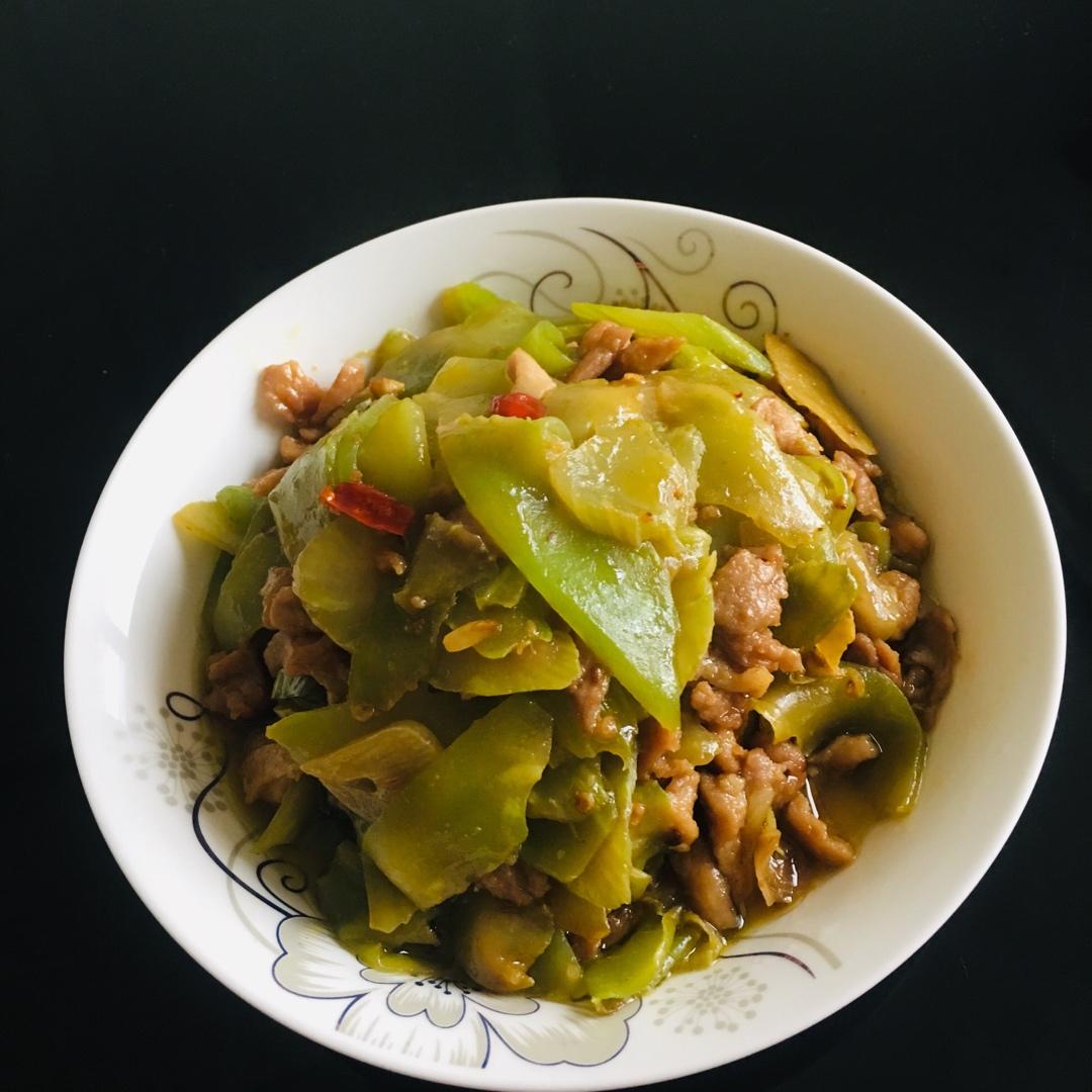 莴笋炒肉
