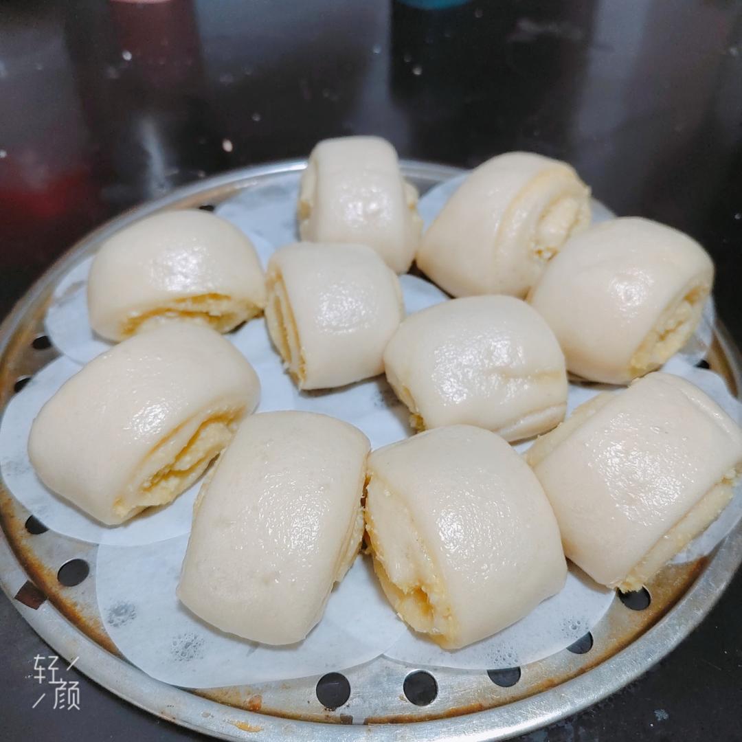椰蓉馒头卷（附自制椰蓉馅）