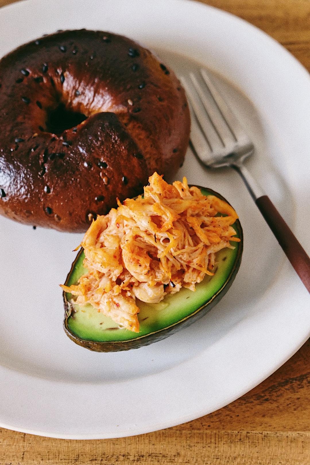 牛油果酿鸡丝【北鼎烤箱食谱】的做法