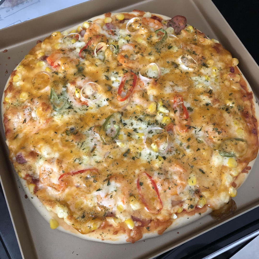 大满足千岛海鲜披萨