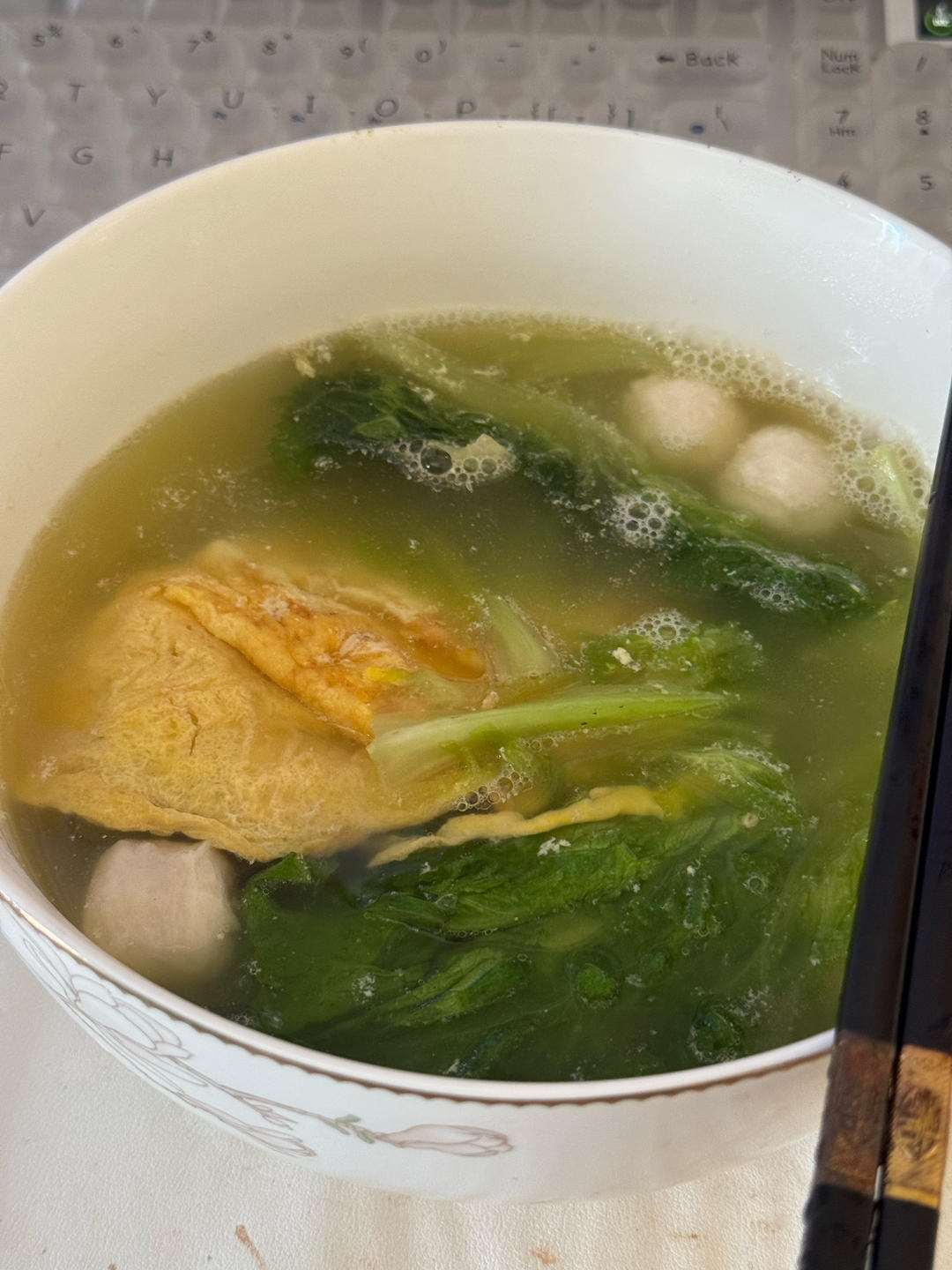 超级刮油掉称的生菜鸡蛋汤