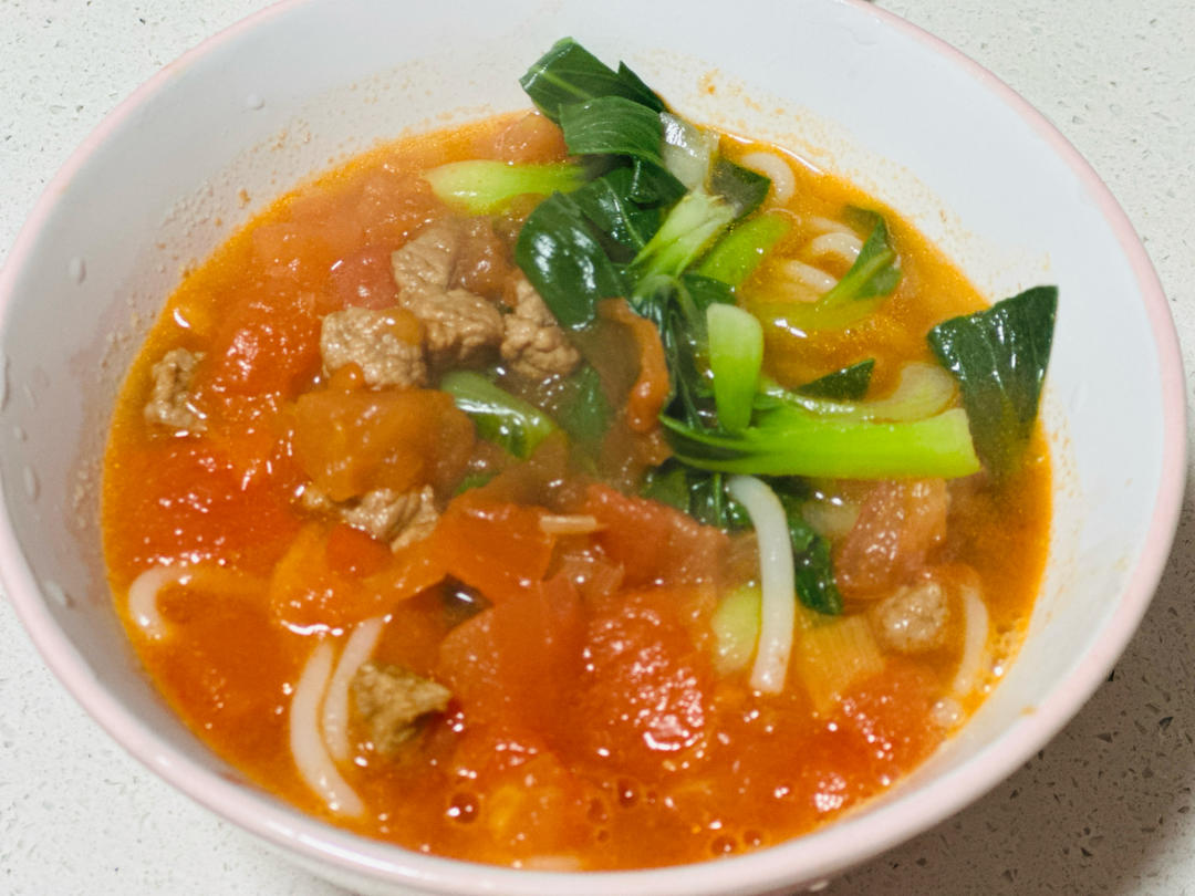 改良版酸汤臊子面（不辣）