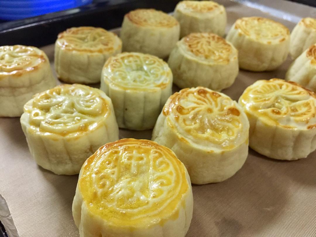 流心奶黄月饼（无吉士粉/转化糖浆版本）【曼食慢语】