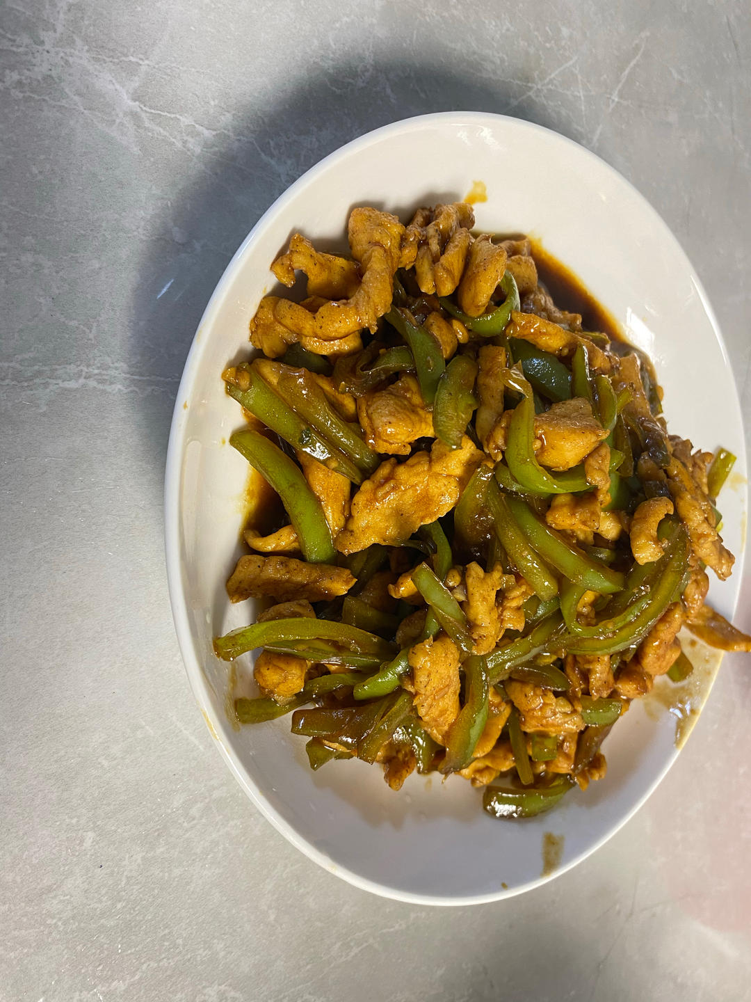 巨好吃的青椒炒鸡胸肉丝，超下饭