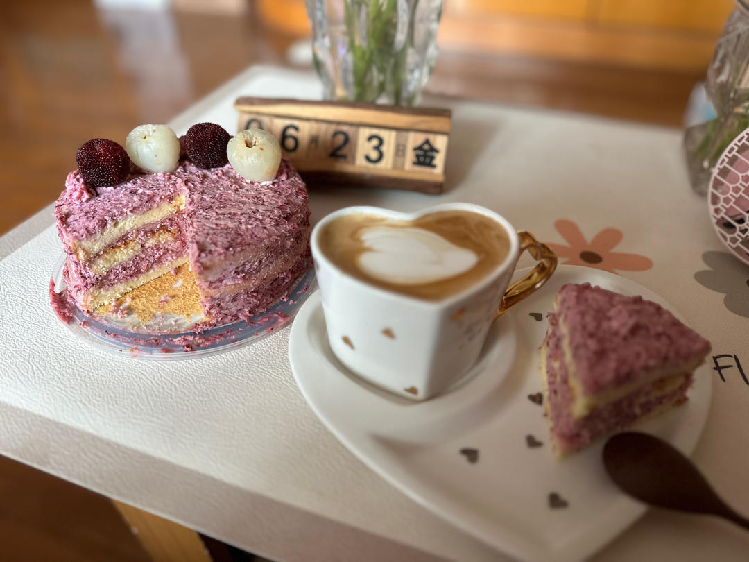 夏日限定杨梅奶油蛋糕