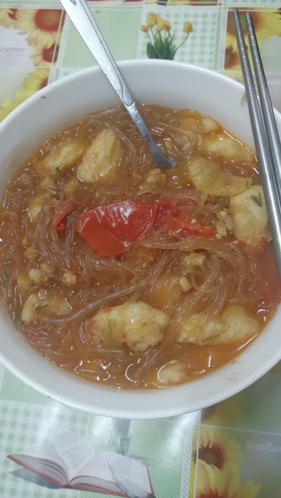 超鲜美快手【番茄巴沙鱼粉丝煲】