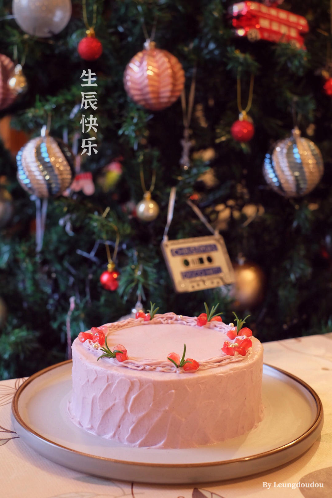 紫薯芋泥巴斯克蛋糕🍰温柔无比的粉紫仙女色系～