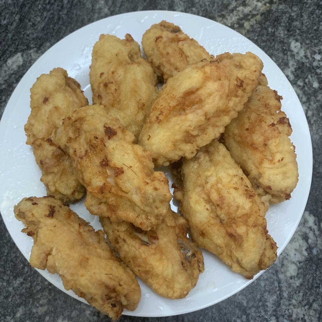 o灿灿做的炸鸡翅简易低配版无需炸鸡粉无需面包糠家常调料制作家人吃
