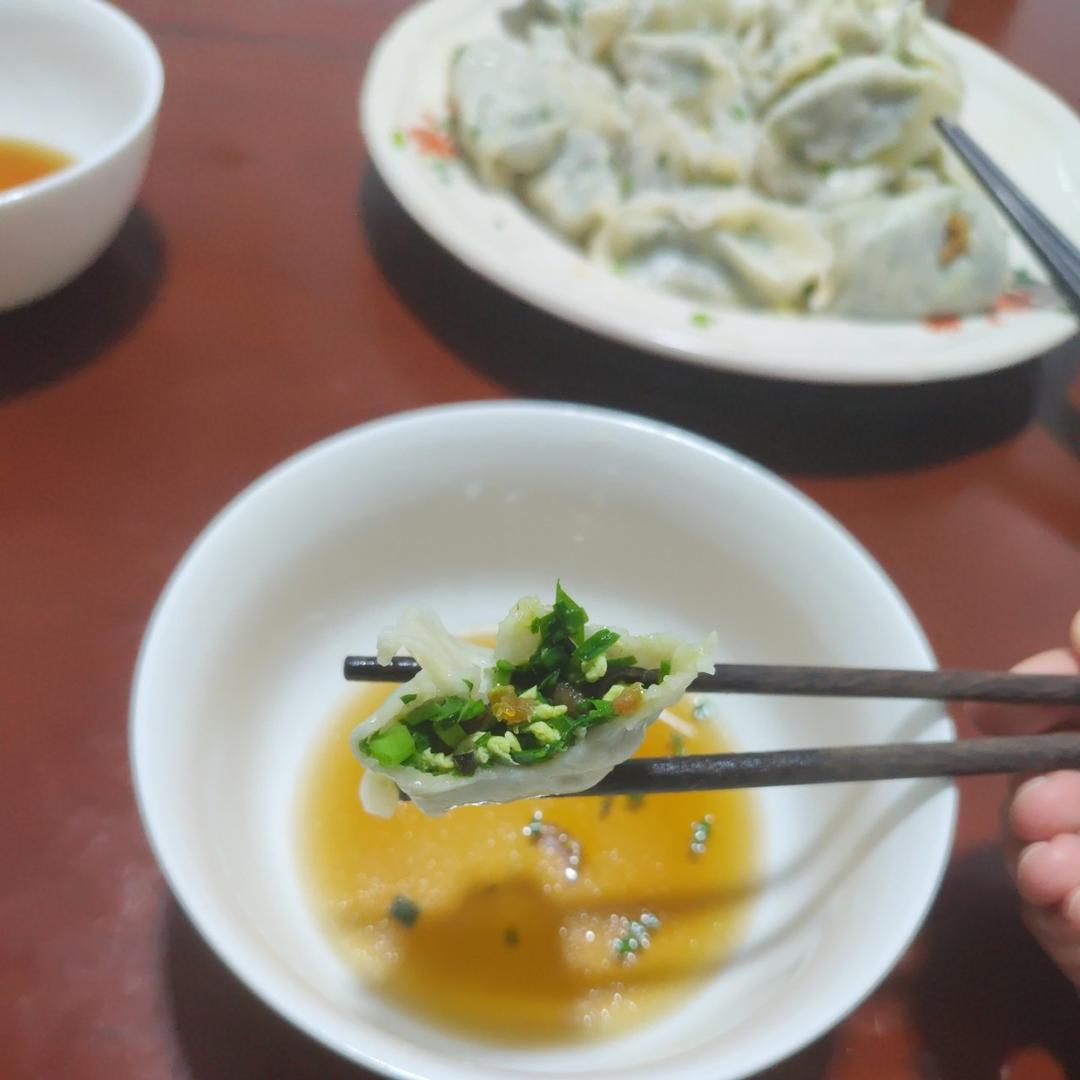 韭菜鸡蛋虾仁饺子（三人量）