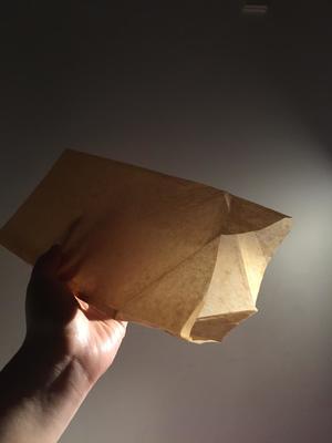 自制包装 环保面包纸袋的做法 步骤1