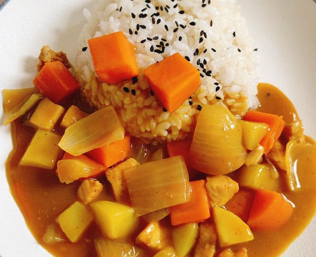 咖喱鸡肉饭的做法