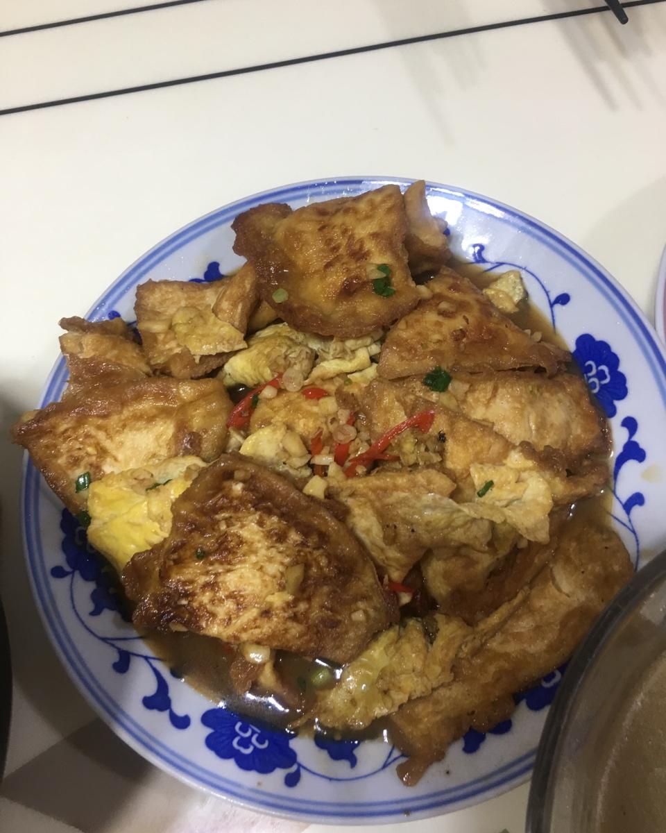 焖煎豆腐