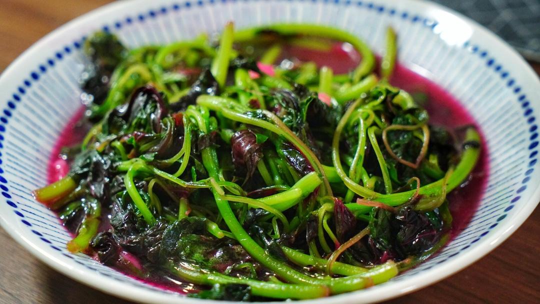 sys1010做的蒜茸炒红苋菜