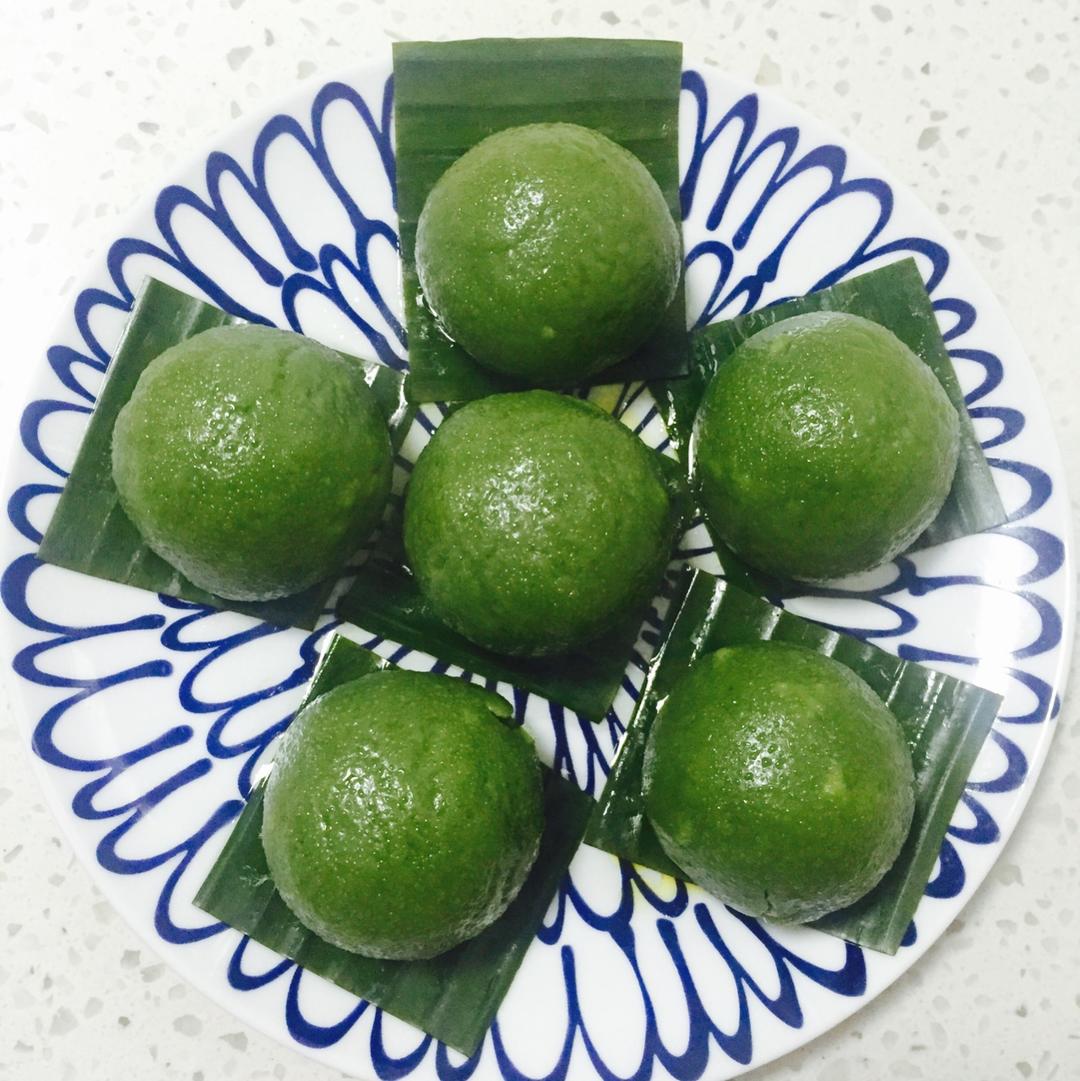 咸蛋黄肉松青团