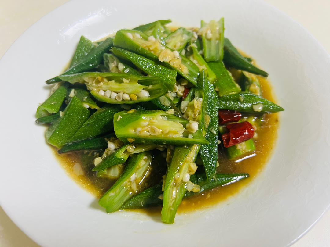 蚝油秋葵