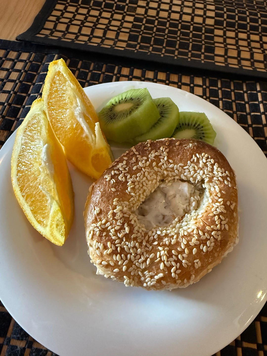 核桃肉桂奶酪酱➕贝果三明治