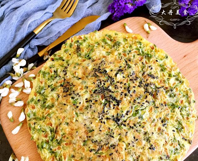 槐树花蛋饼的做法