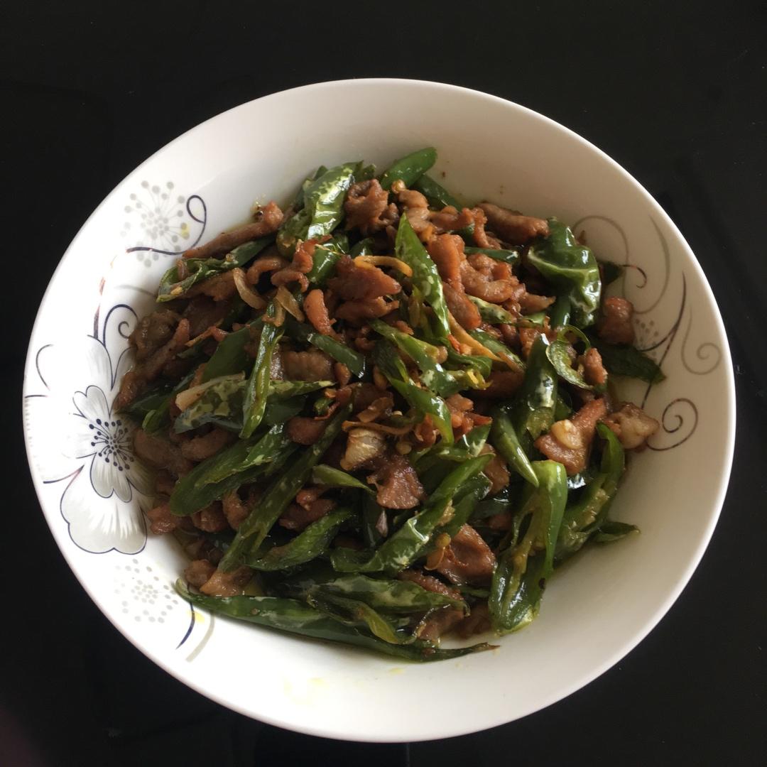 家常菜青椒炒肉