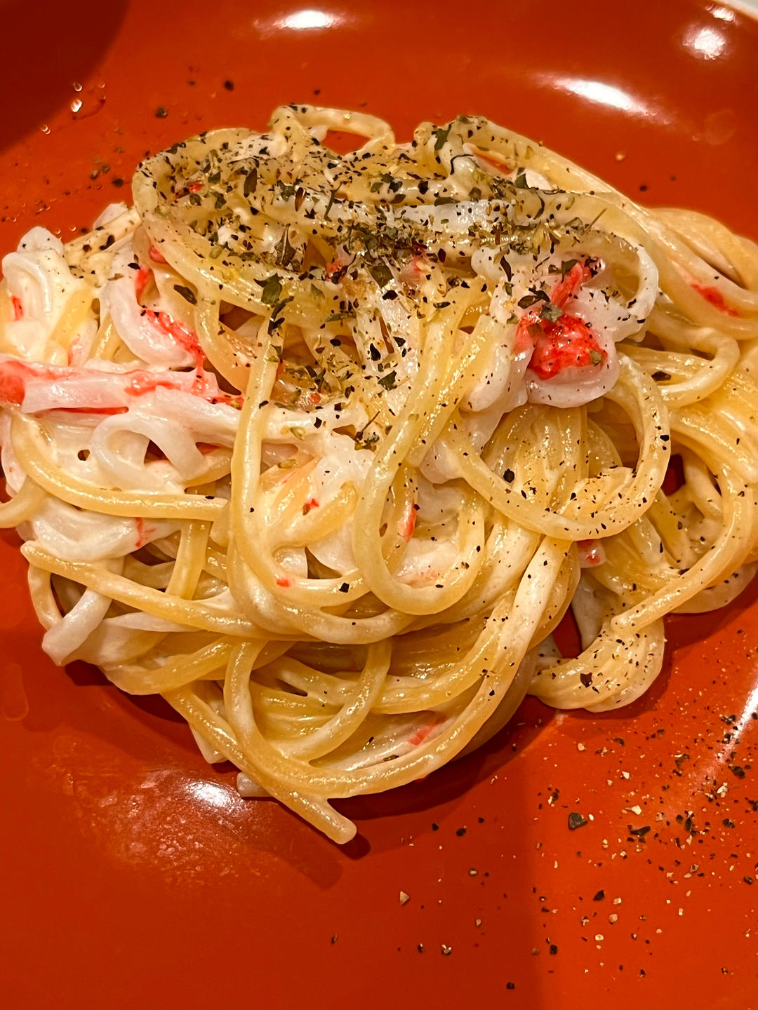 白汁芝士蟹棒意麵🍝