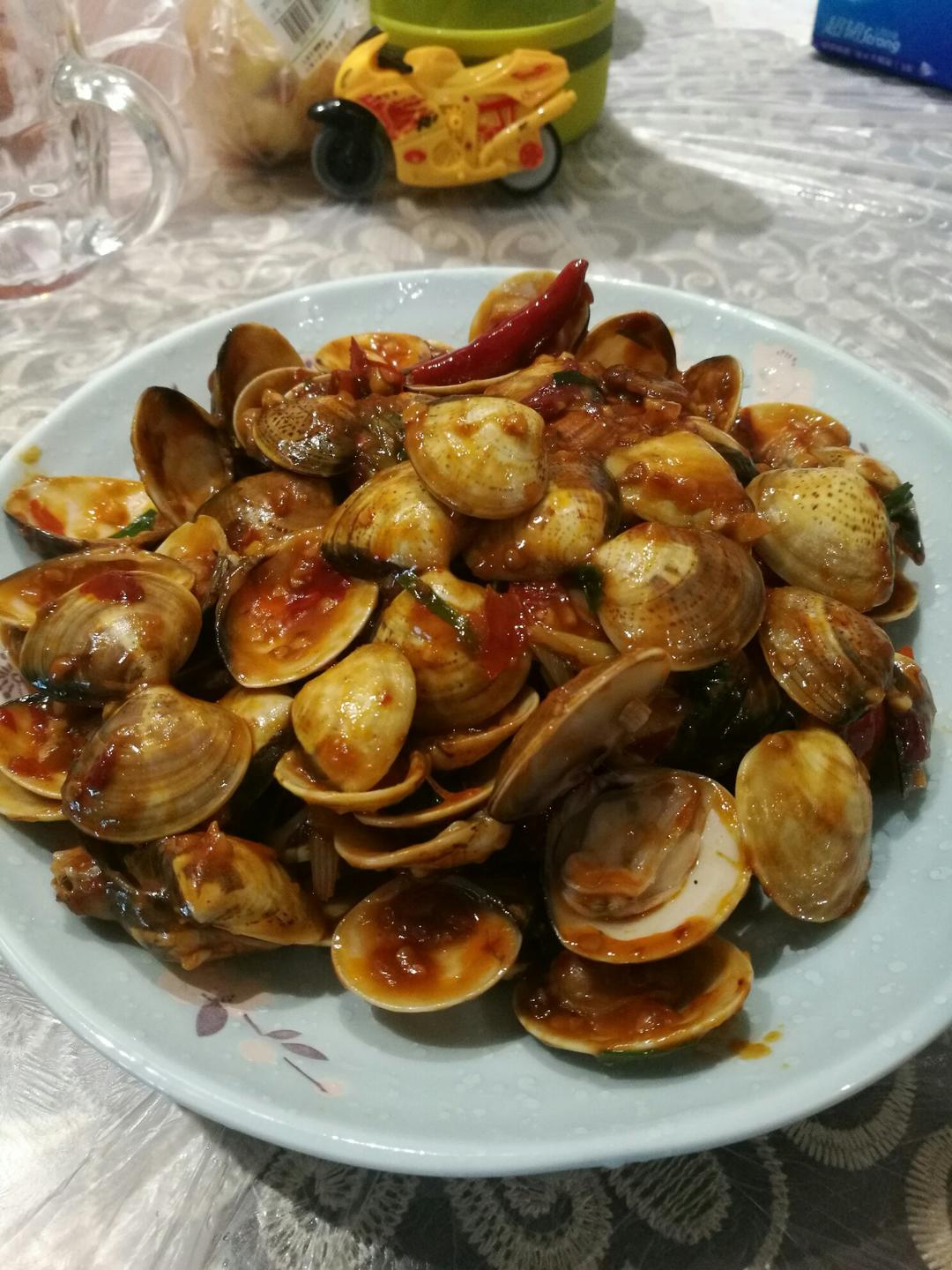 爆炒花甲