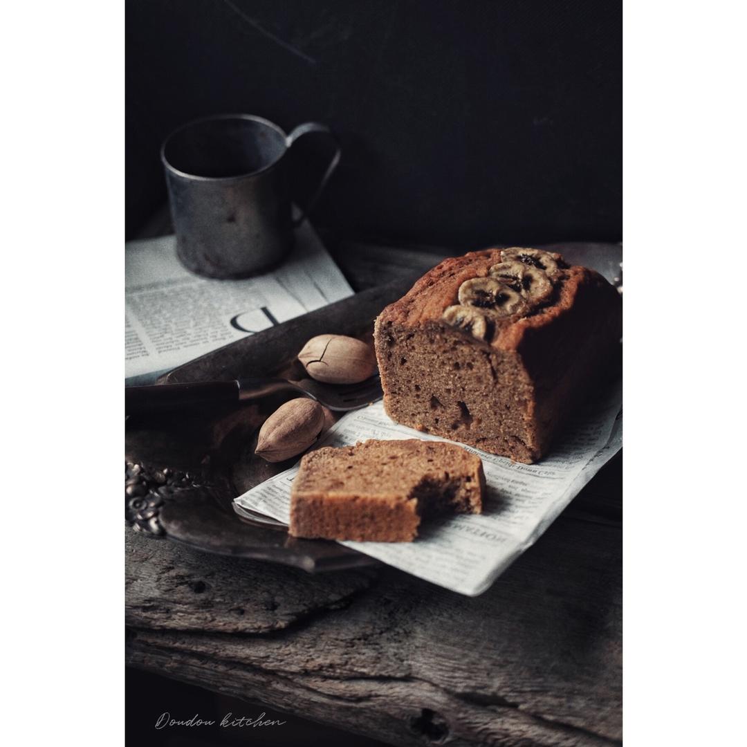 黑麦天然酵种香蕉肉桂蛋糕（快手banana bread）