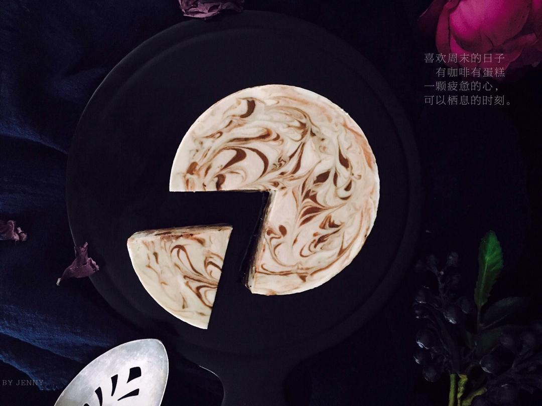 摩卡大理石冻芝士蛋糕