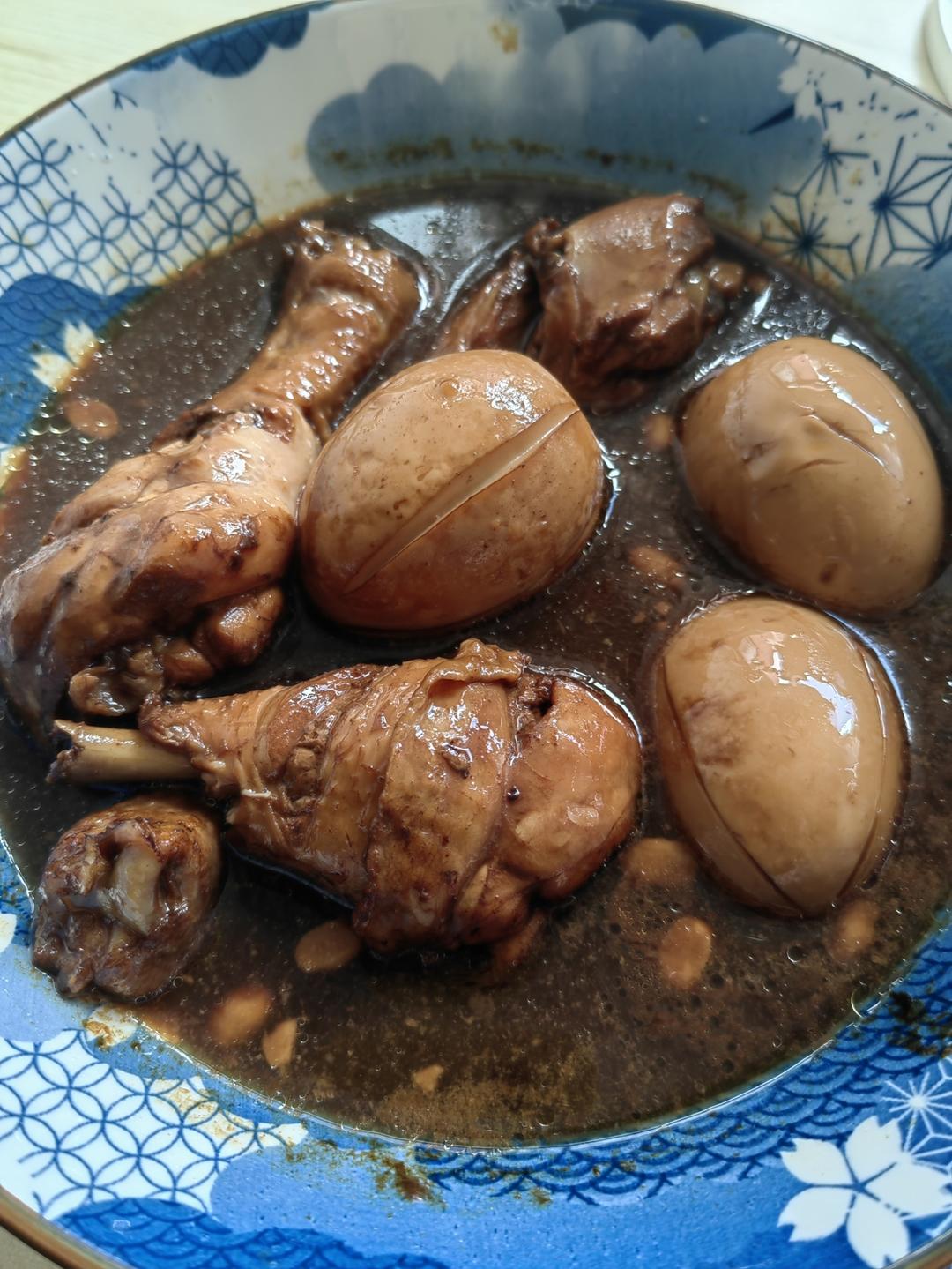 爆好吃的卤鸡腿 卤蛋❗电饭煲 炒锅都可以做~