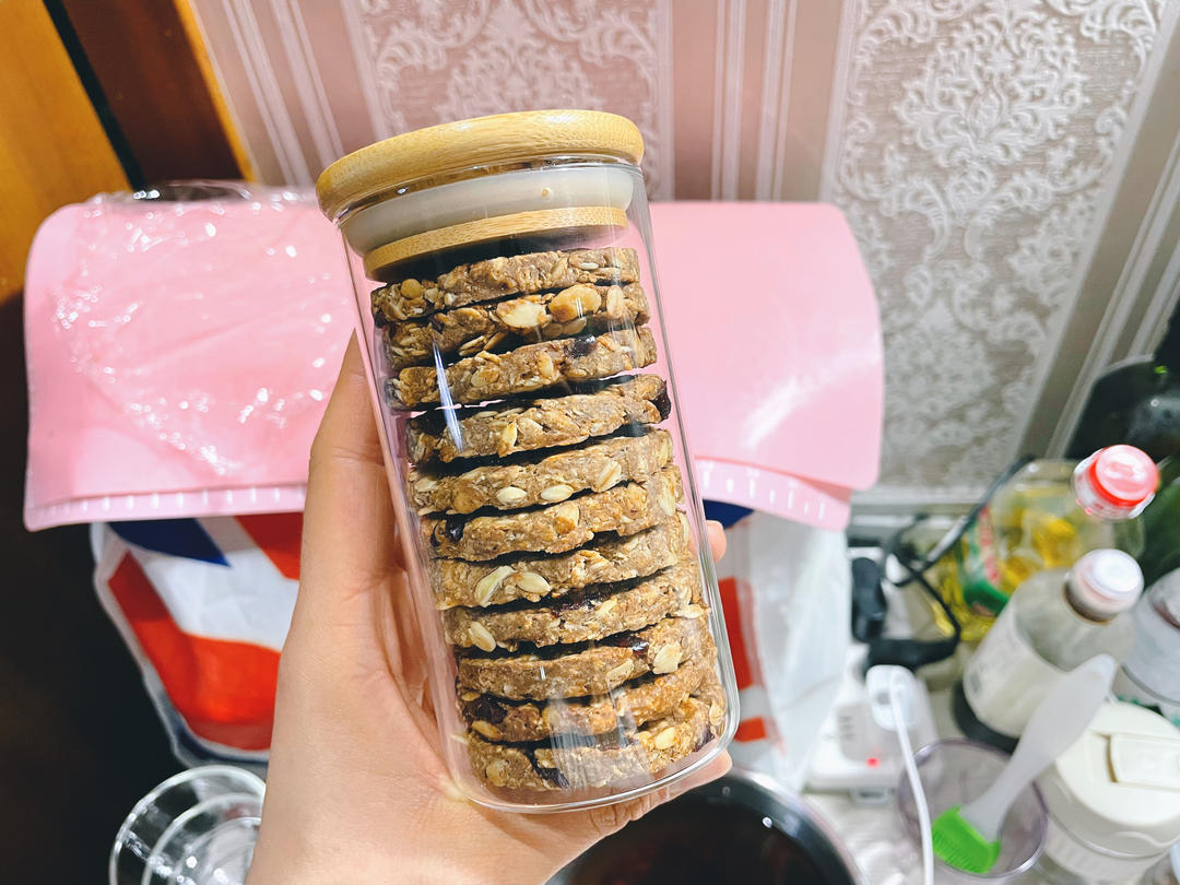 健康椰子油黑糖燕麦高纤饼干【轻卡小食】