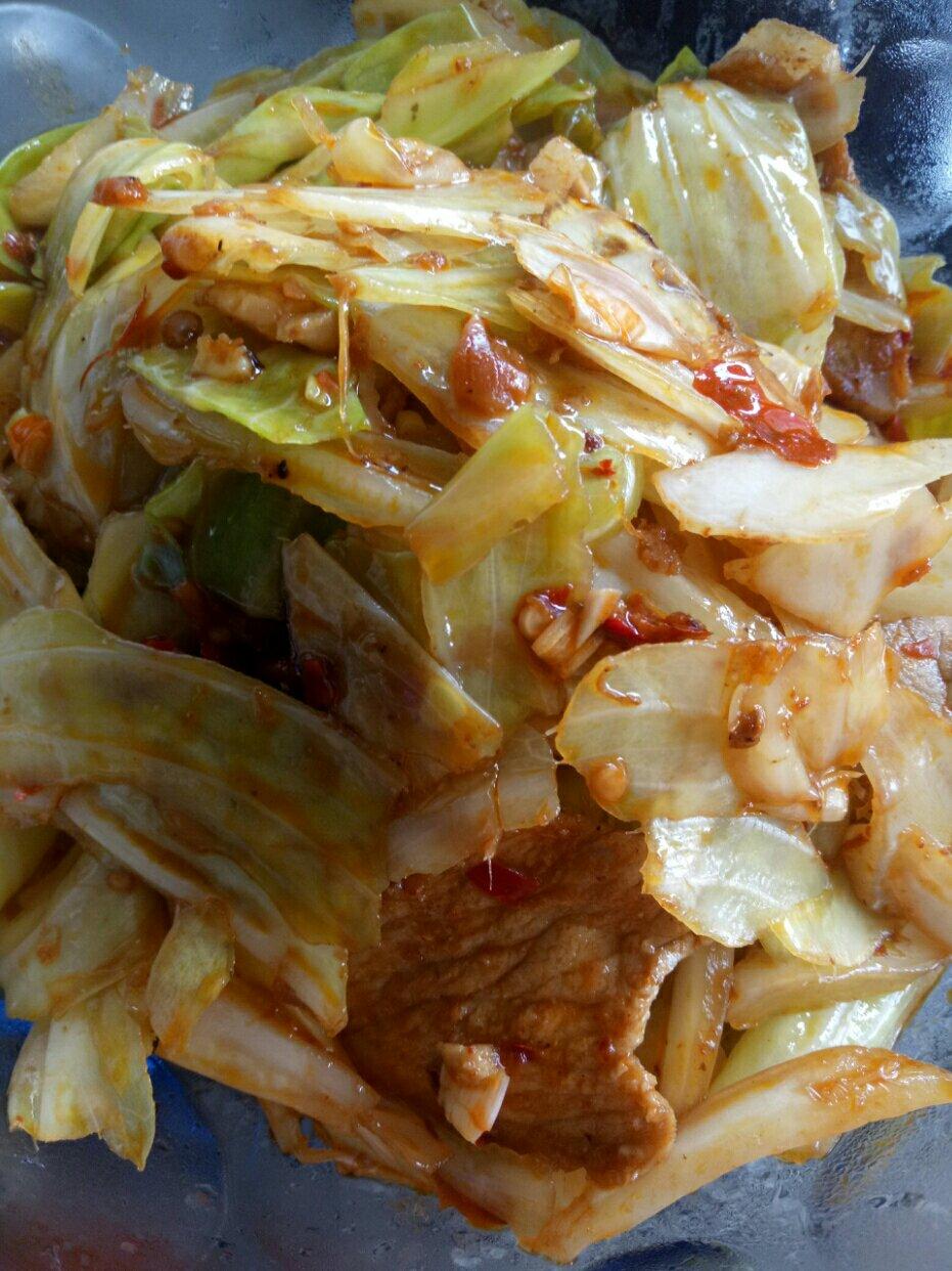 莲花白炒肉