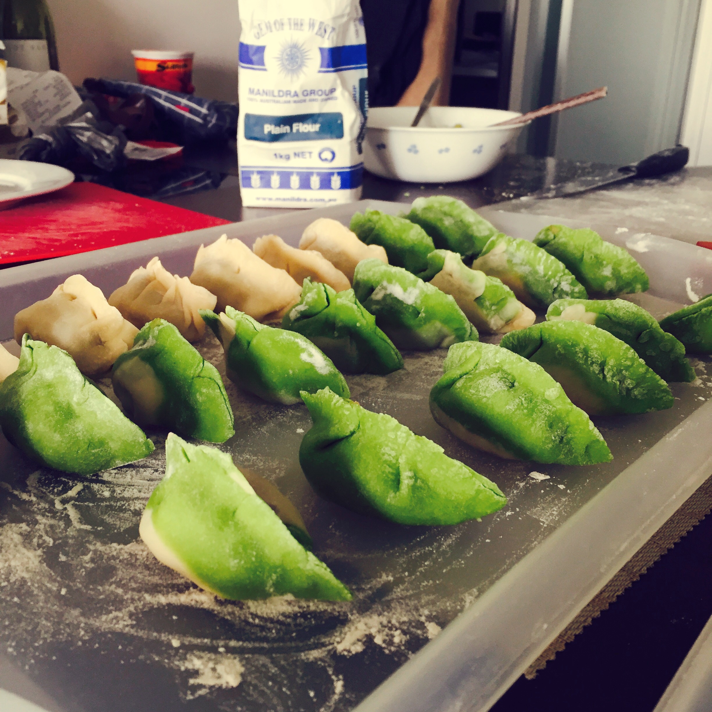 彩色水饺