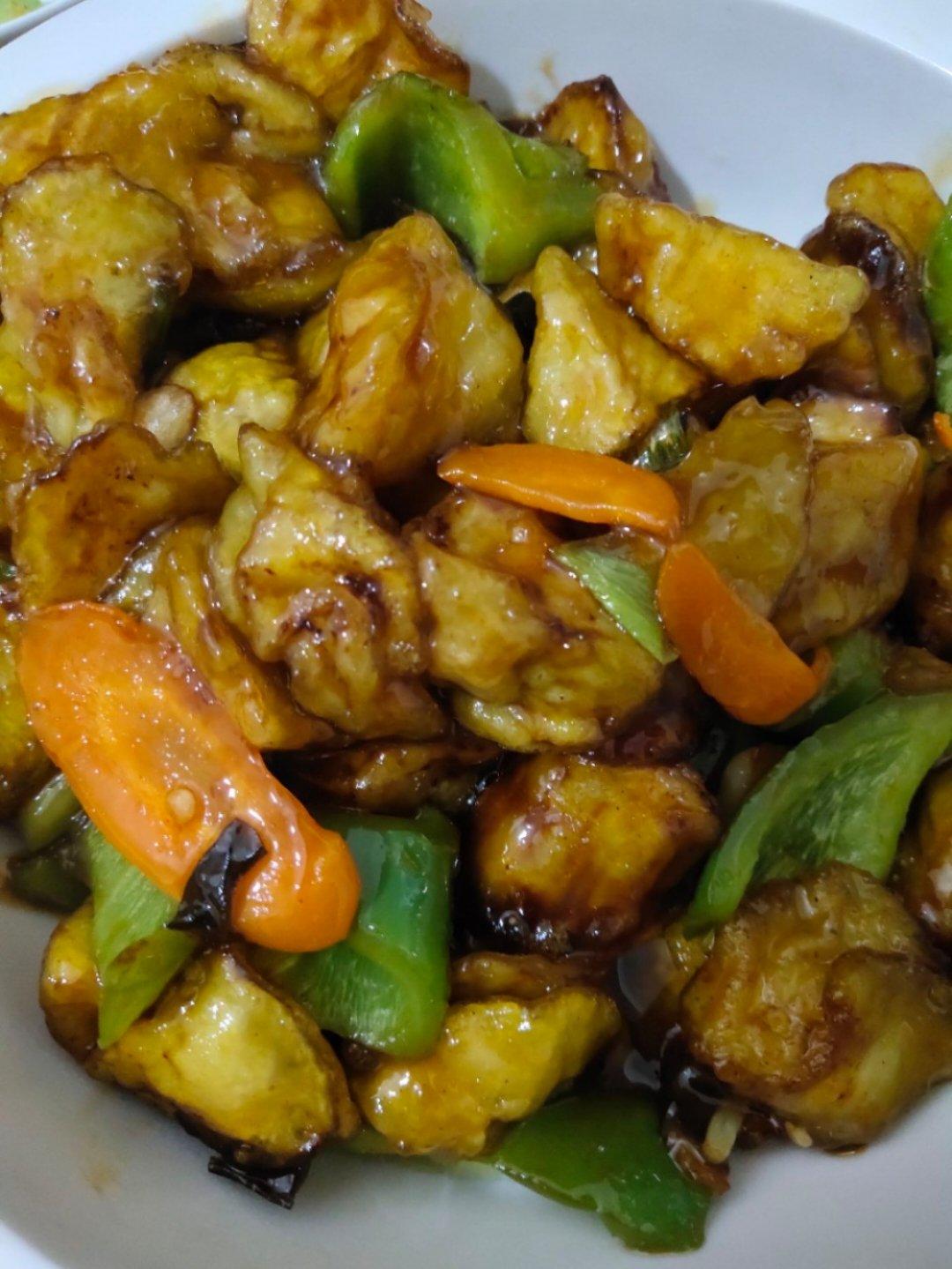 溜肉段烧茄子（东北硬菜呀哈哈）
