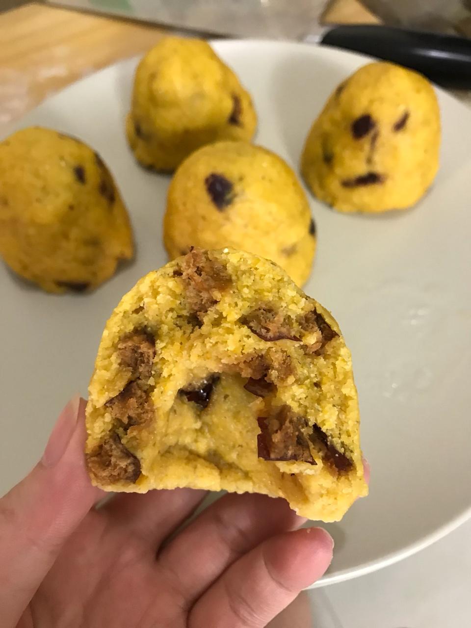 豆渣蜜豆小窝头