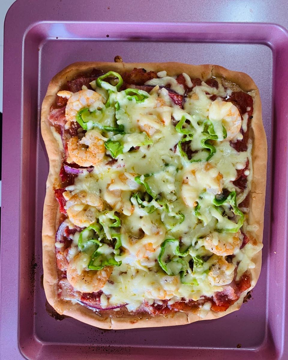 完美海鲜芝士披萨（附披萨酱、饼皮做法）