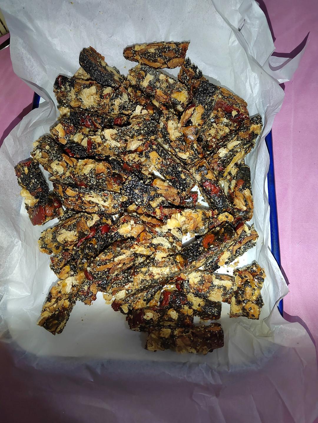 黑芝麻核桃红枣糕