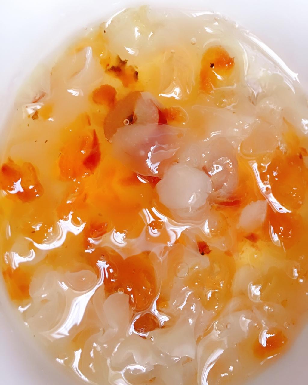 秦国赢家养鸡场做的桃胶皂角米糖水