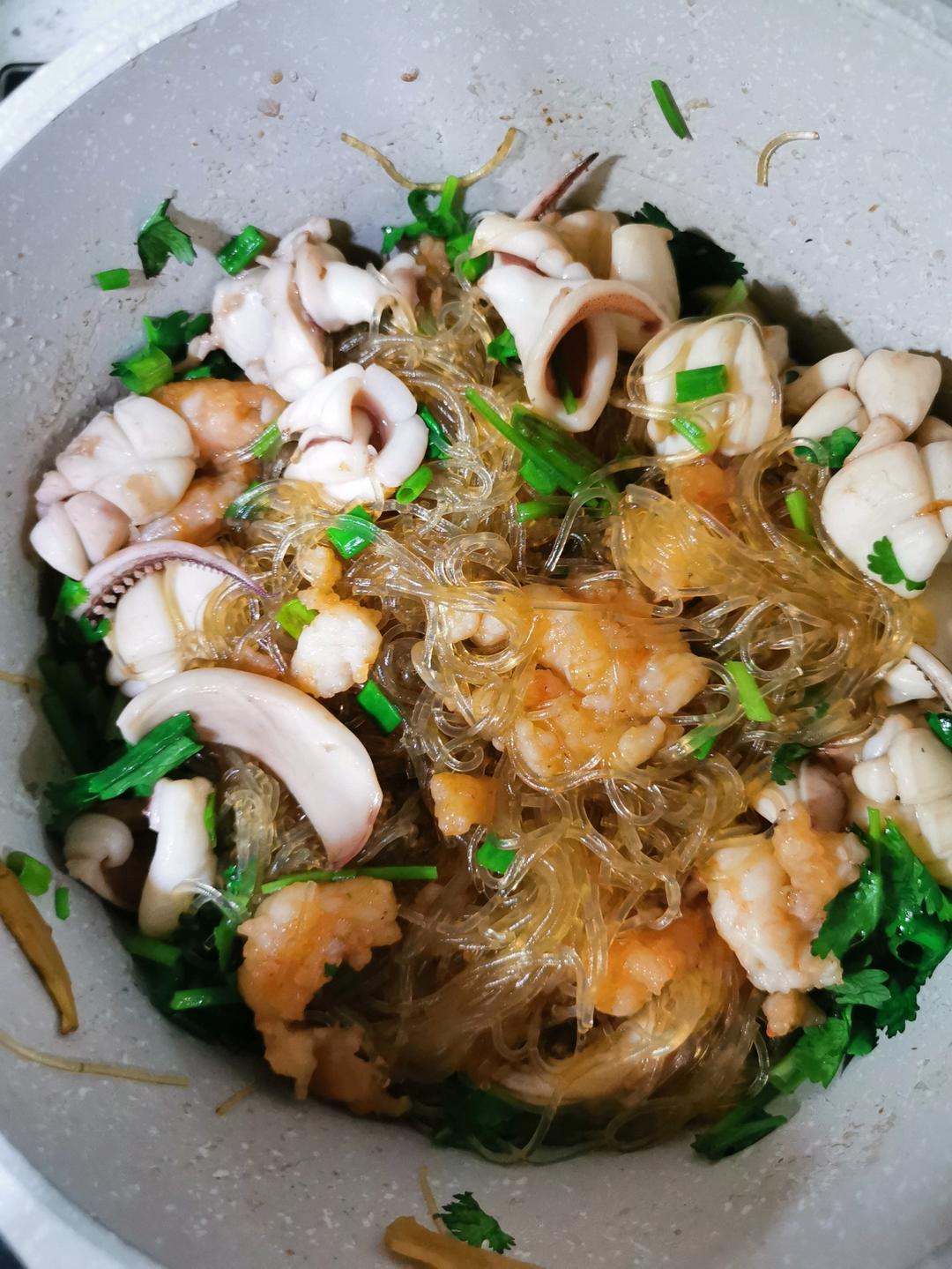 蒜蓉粉丝蒸鱿鱼海钓大管