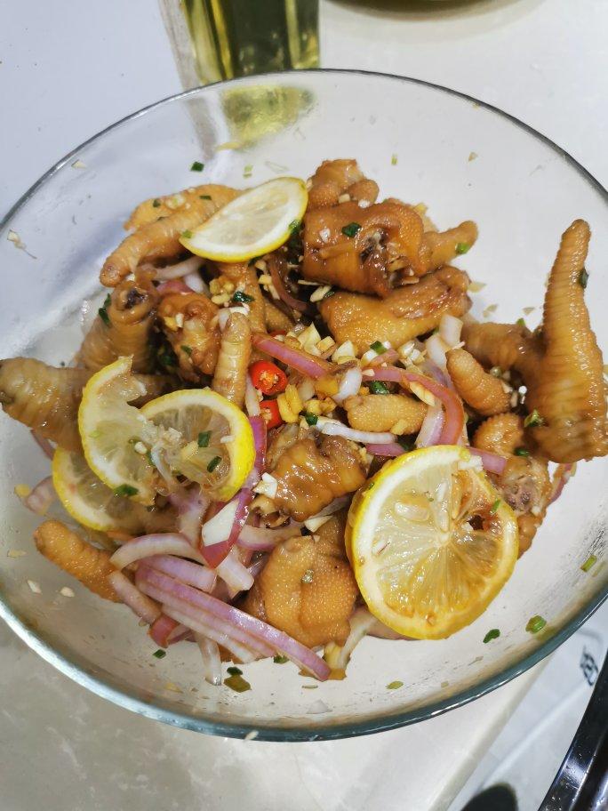 【柠檬酸辣鸡爪】自制超级无敌美味的网红鸡爪