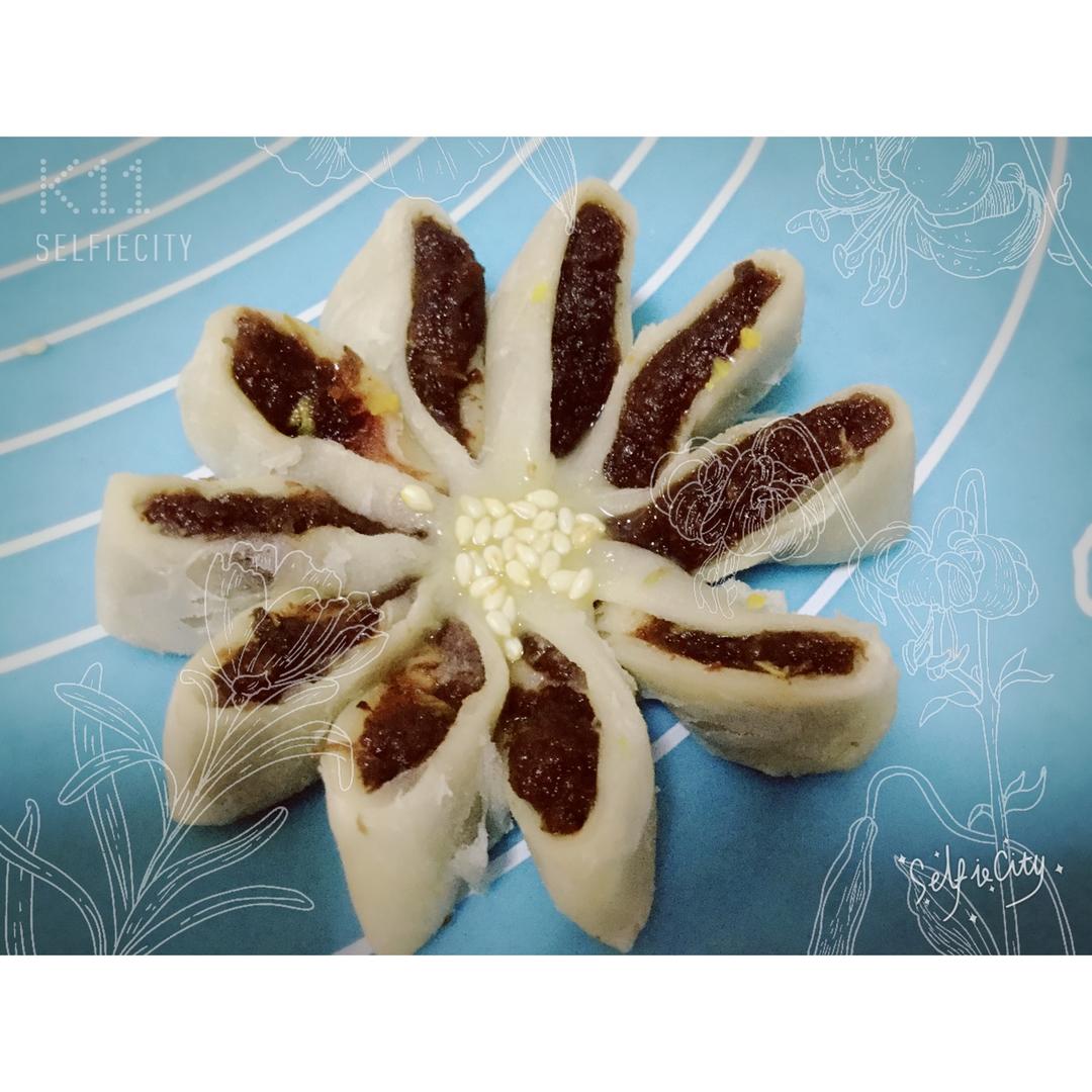 烤箱里绽放的花朵——豆沙菊花酥