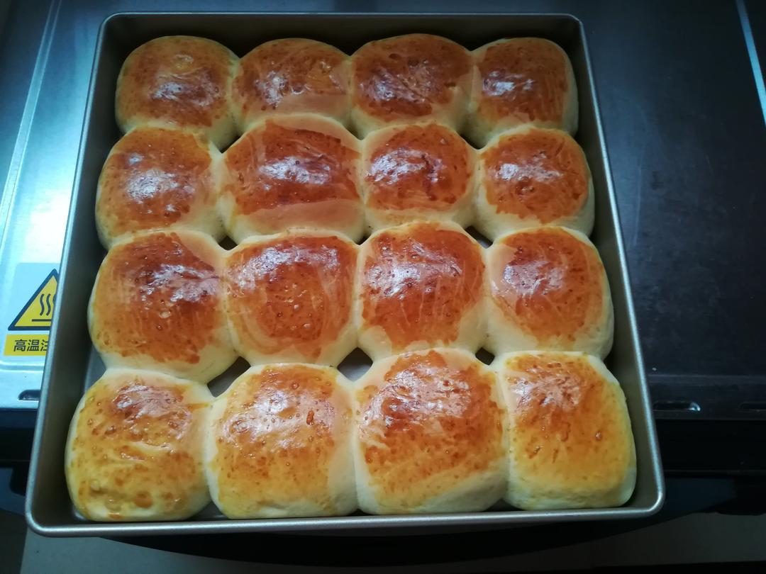 鲜奶油小餐包（一次发酵）