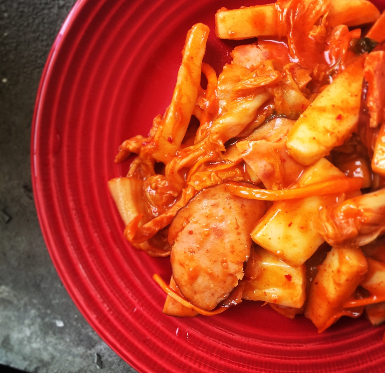 韩式辣炒年糕（or网红芝士套路之芝心年糕）