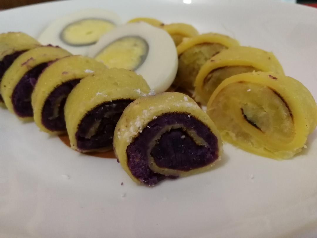 紫薯蛋卷  宝宝健康食谱