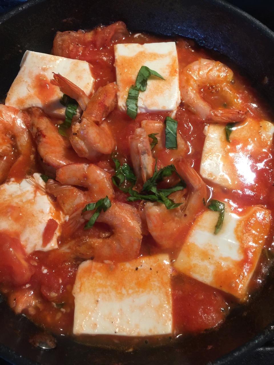 鲜虾番茄豆腐