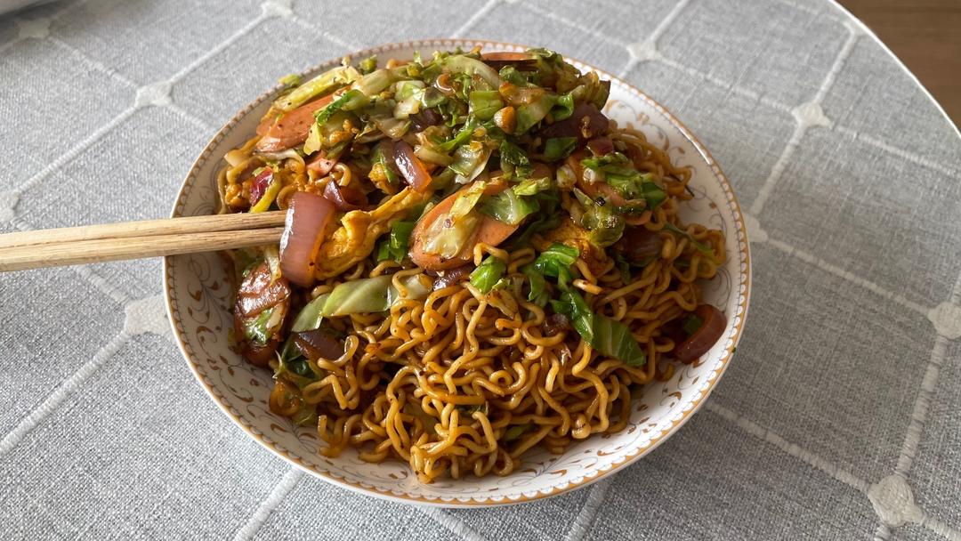 炒方便面-快手零失败的做法