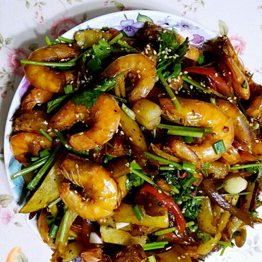 干锅香辣虾