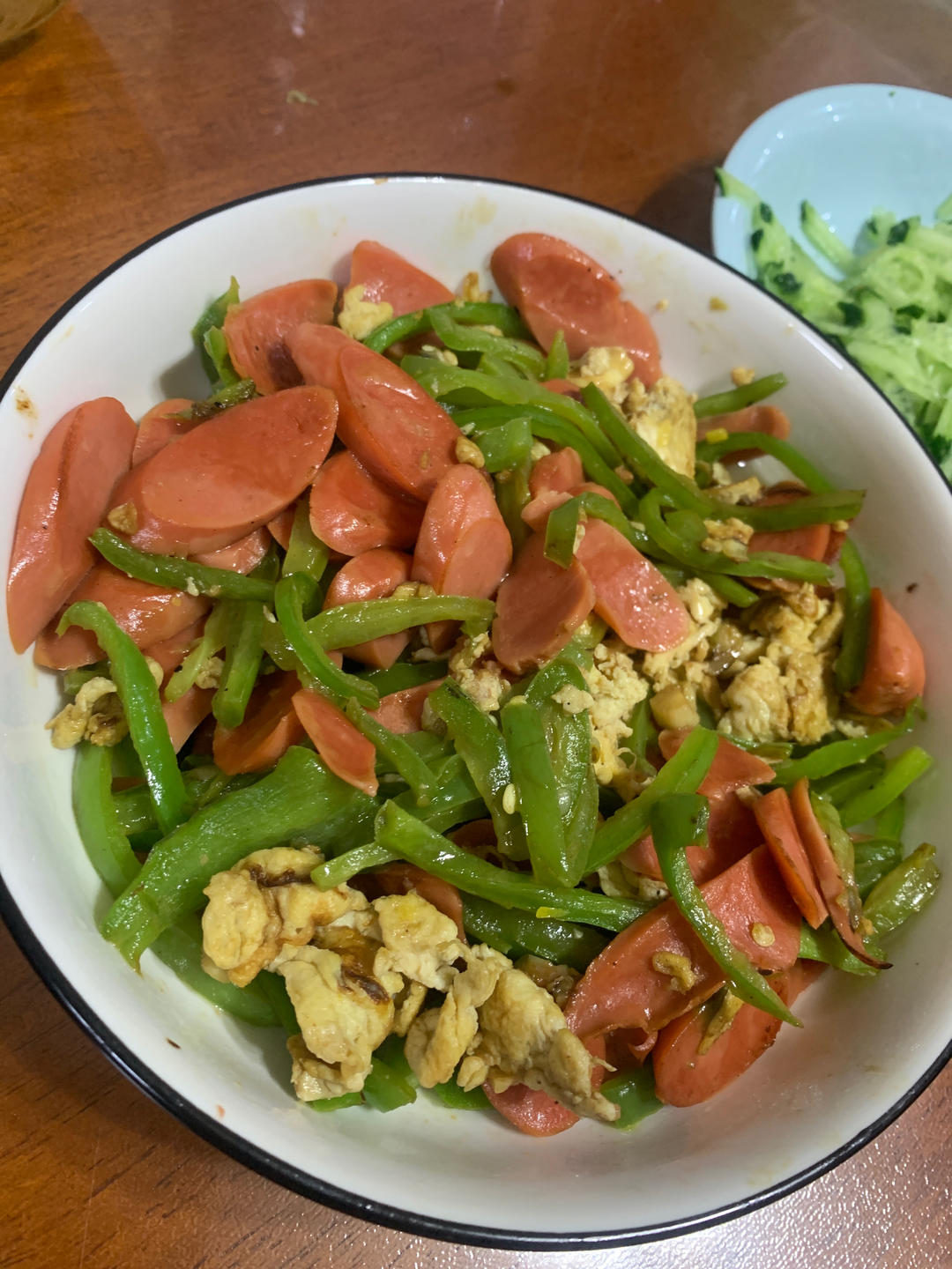 青椒火腿炒鸡蛋