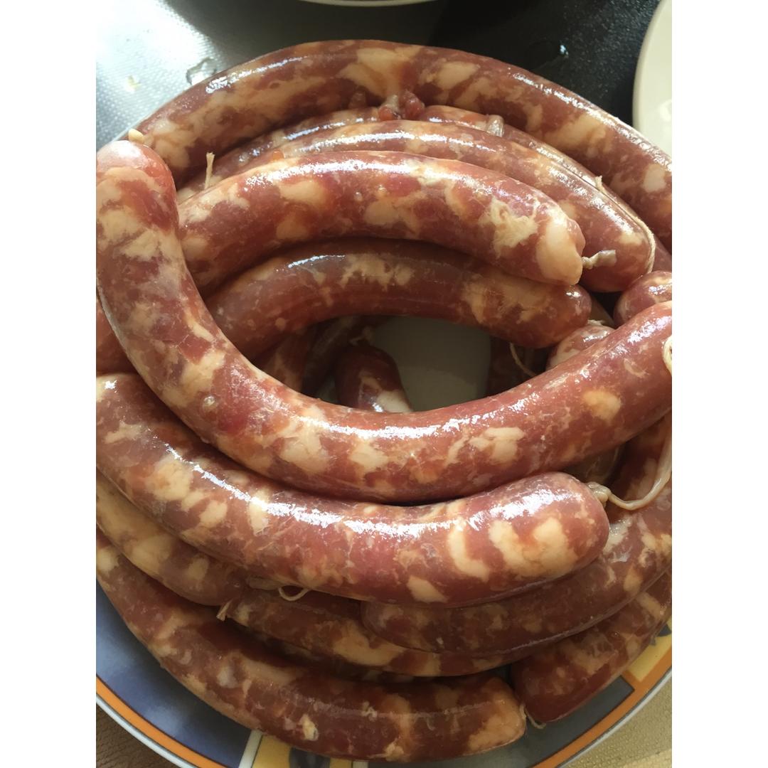 自制广味腊肠
