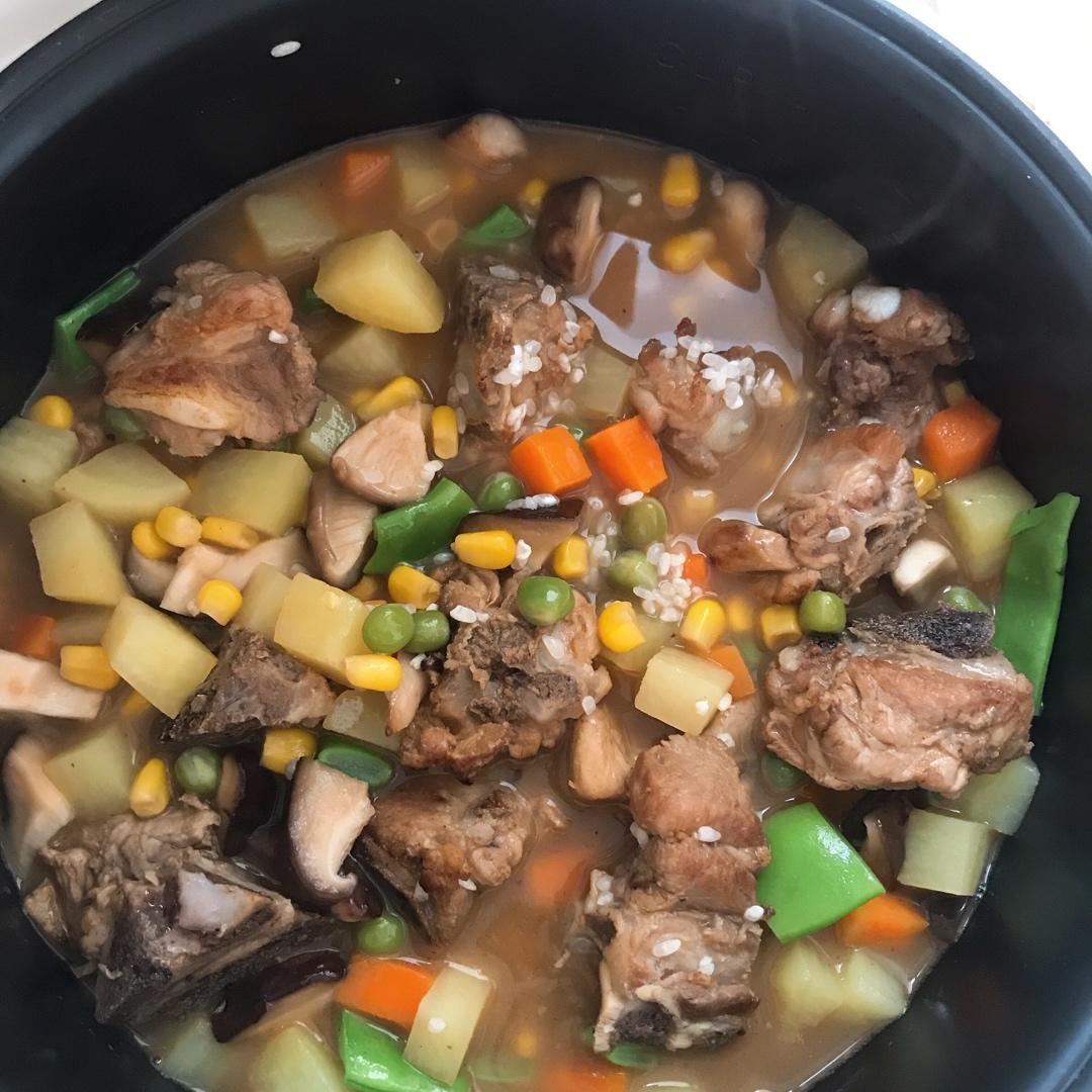 电饭锅版排骨焖饭