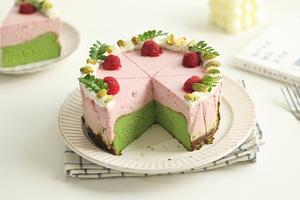 树莓开心果巴斯克🍰/芝士蛋糕的做法 步骤33