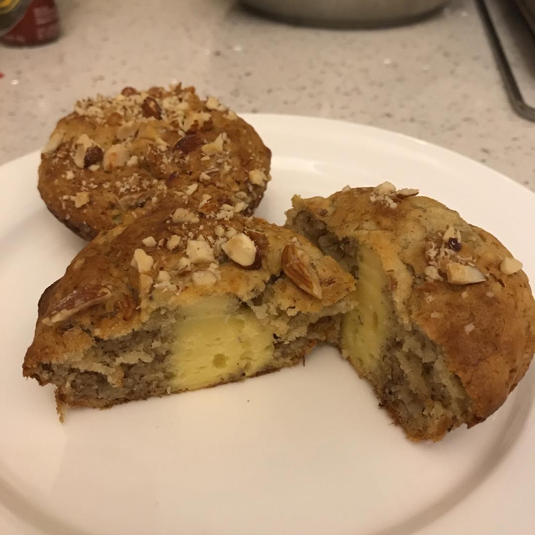 软心乳酪香蕉马芬<Banana Cream Cheese Muffins>