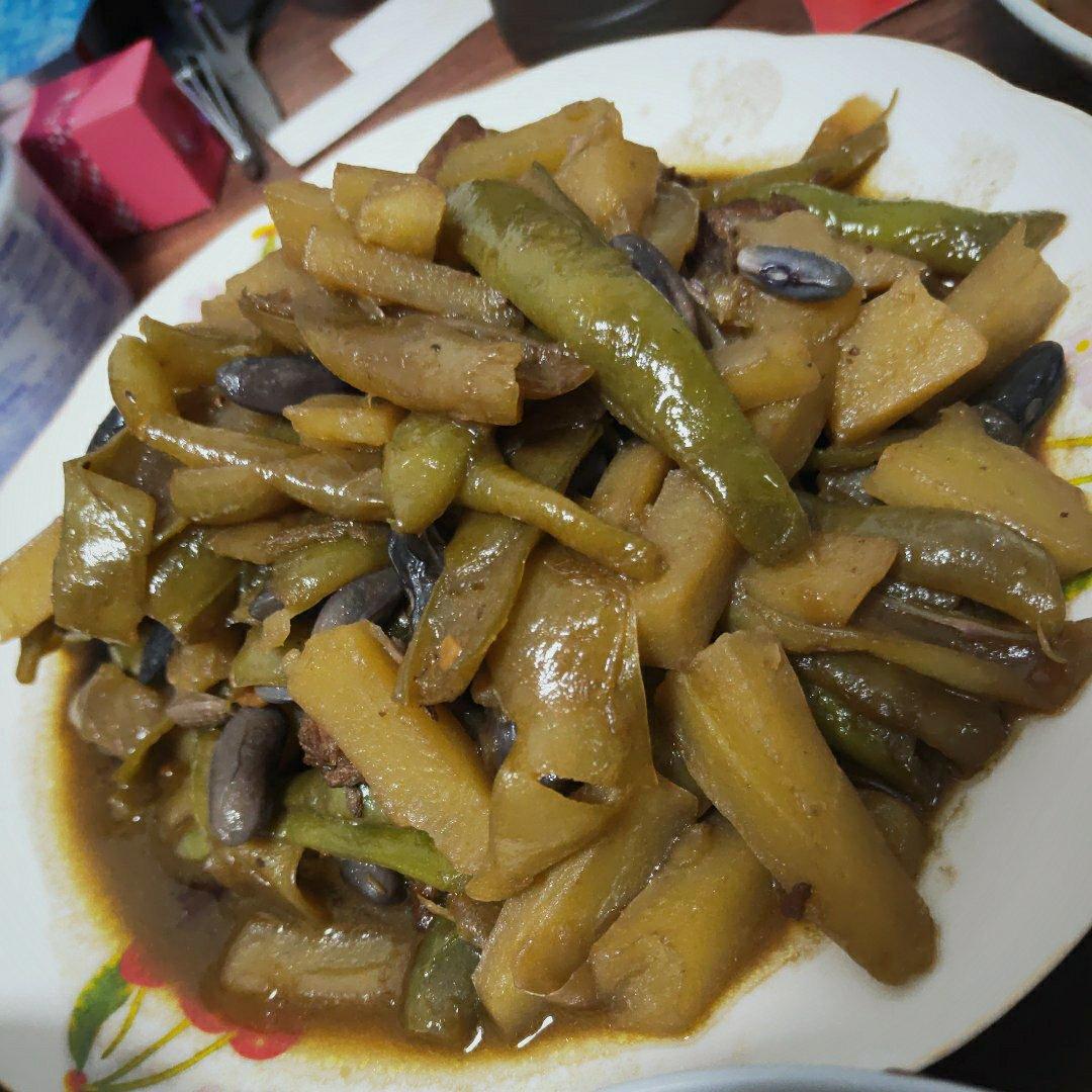 土豆炖豆角